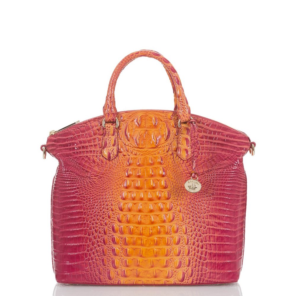 NWT BRAHMIN LARGE DUXBURY MELBOURNE PASSION FRUIT - Picture 2 of 12